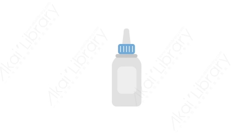 AE模板 13-glue胶水文具MG扁平卡通教育学校教室用具元素图标