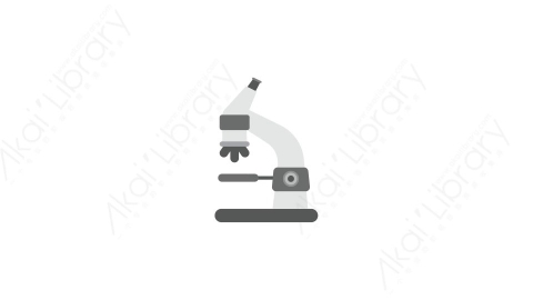 AE模板 01-microscope显微镜MG扁平卡通教育知识科学元素图标