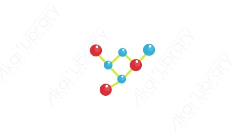 AE模板 08-molecular_network分子链MG扁平卡通教育知识科学元素图标