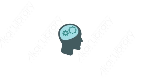 AE模板 21-brainstorm大脑头脑风暴MG扁平卡通教育知识科学元素图标