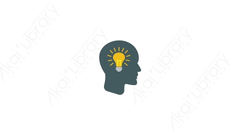 AE模板 30-idea想法电灯泡MG扁平卡通教育知识科学元素图标