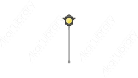 AE模板 19-traffic-light-2红绿灯交通信号灯MG扁平卡通街边街道马路公园元素图标