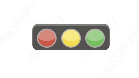 AE模板 21-traffic-light-4红绿灯交通信号灯MG扁平卡通街边街道马路公园元素图标