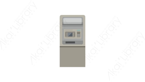 AE模板 29-atm-3ATM自助取款机MG扁平卡通街边街道马路公园元素图标