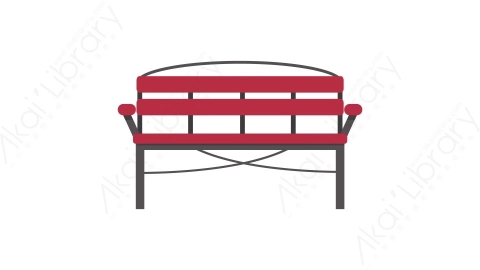 AE模板 32-bench-3公园长椅MG扁平卡通街边街道马路公园元素图标