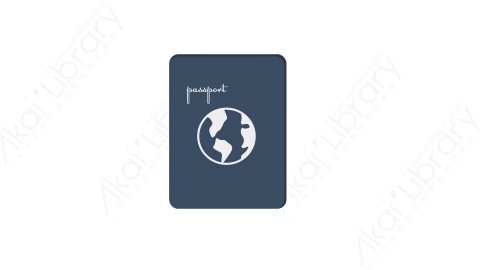 AE模板 19-passport护照MG扁平卡通旅行旅游元素图标