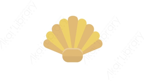 AE模板 23-shell-1贝壳MG扁平卡通旅行旅游元素图标