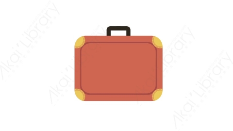 AE模板 27-suitcase-3行李箱MG扁平卡通旅行旅游元素图标