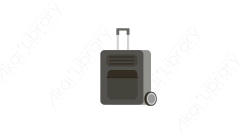 AE模板 28-suitcase-4行李箱MG扁平卡通旅行旅游元素图标