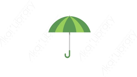 AE模板 41-umbrella雨伞太阳伞MG扁平卡通旅行旅游元素图标