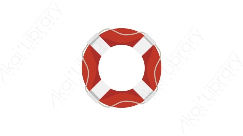 AE模板 49-lifebuoy-3救生圈MG扁平卡通旅行旅游元素图标