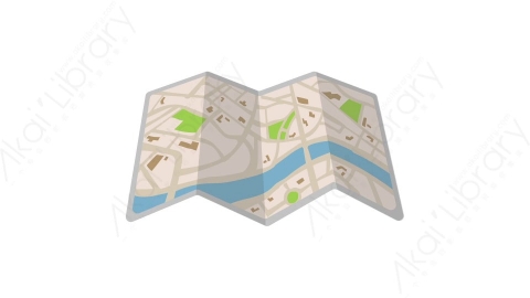 AE模板 51-map-3地图MG扁平卡通旅行旅游元素图标