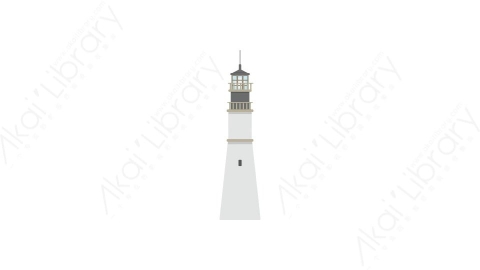 AE模板 52-lighthouse灯塔MG扁平卡通旅行旅游元素图标