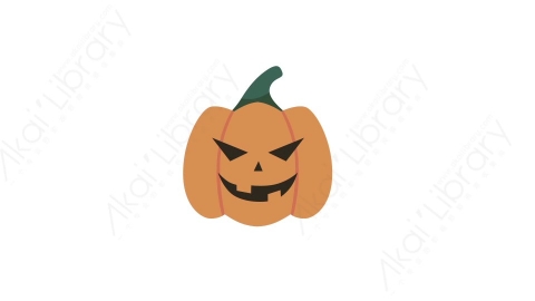 AE模板 07-pumpkin-1南瓜头MG扁平卡通万圣节元素图标