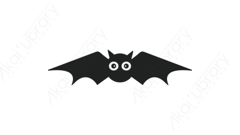 AE模板 18-bat-2蝙蝠MG扁平卡通万圣节元素图标