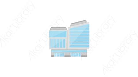 AE模板 01-skyscraper-1摩天大楼高楼大厦MG扁平动画卡通建筑高楼办公楼图标元素