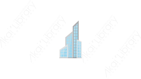 AE模板 10-skyscraper-10摩天大楼高楼大厦MG扁平动画卡通建筑高楼办公楼图标元素