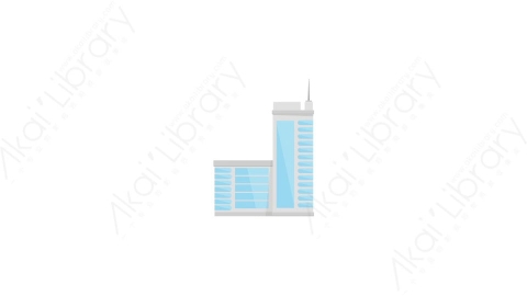 AE模板 13-skyscraper-13摩天大楼高楼大厦MG扁平动画卡通建筑高楼办公楼图标元素