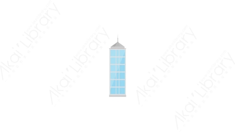 AE模板 21-skyscraper-21摩天大楼高楼大厦MG扁平动画卡通建筑高楼办公楼图标元素