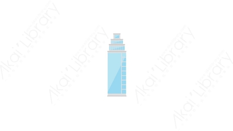 AE模板 23-skyscraper-23摩天大楼高楼大厦MG扁平动画卡通建筑高楼办公楼图标元素