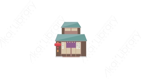 AE模板 10-travel-便利店商店MG扁平动画卡通建筑高楼办公楼图标元素