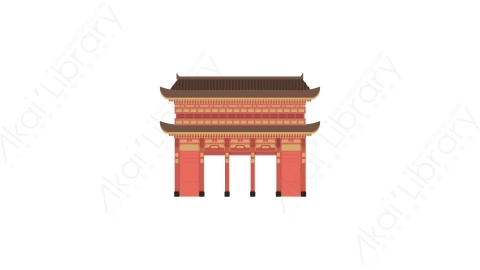 AE模板 24-travel-19地标MG扁平动画卡通建筑高楼办公楼图标元素