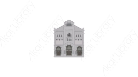 AE模板 52-travel-47地标MG扁平动画卡通建筑高楼办公楼图标元素