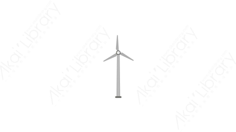 AE模板 02-wind-turbine风力发电机MG扁平动画卡通建筑高楼办公楼图标元素