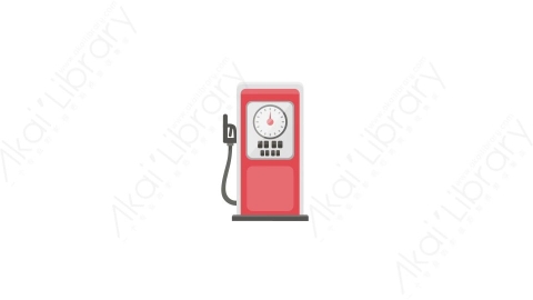 AE模板 06-petrol-station加油站MG扁平动画卡通建筑高楼办公楼图标元素