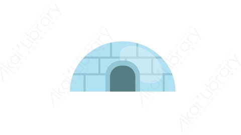 AE模板 11-igloo-1冰屋MG扁平动画卡通建筑高楼办公楼图标元素