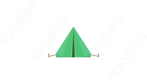 AE模板 16-tent-camp野外帐篷MG扁平动画卡通建筑高楼办公楼图标元素