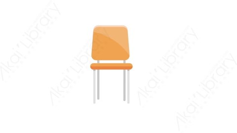 AE模板 05-kitchen-chair-1餐厅客厅椅子MG扁平卡通家具元素图标