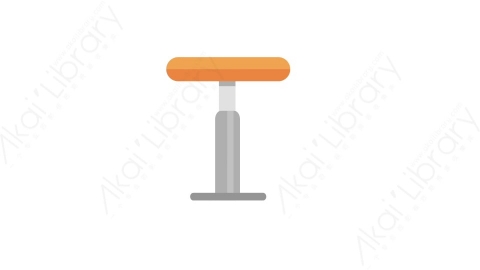AE模板 07-bar-chair-1吧台椅子MG扁平卡通家具元素图标