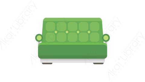 AE模板 100-sofa-2沙发MG扁平卡通家具元素图标