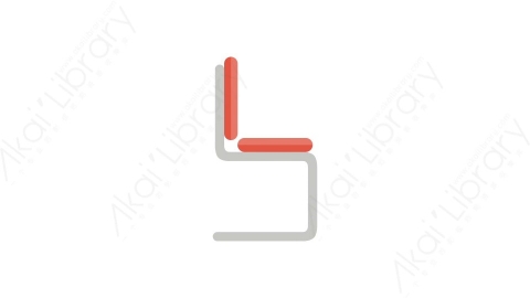 AE模板 13-chair-5椅子MG扁平卡通家具元素图标