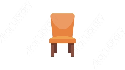 AE模板 14-chair-6椅子MG扁平卡通家具元素图标