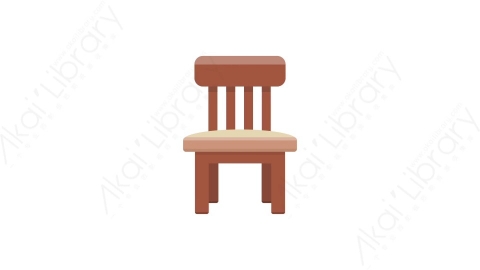 AE模板 15-chair-7椅子MG扁平卡通家具元素图标
