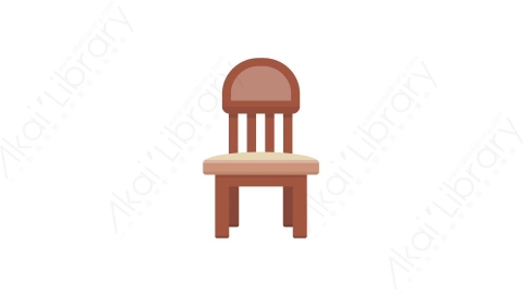 AE模板 16-chair-8椅子MG扁平卡通家具元素图标