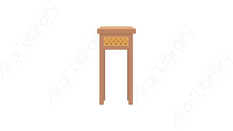 AE模板 18-chair-10椅子凳子MG扁平卡通家具元素图标