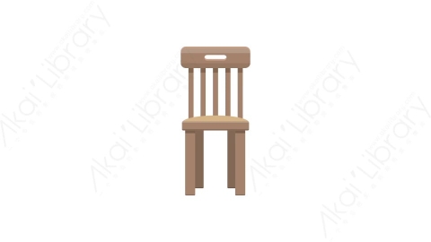 AE模板 20-chair-12椅子MG扁平卡通家具元素图标
