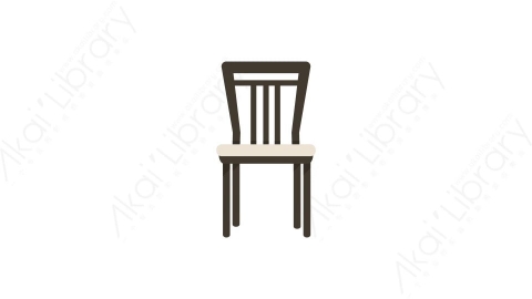 AE模板 24-chair-16椅子MG扁平卡通家具元素图标