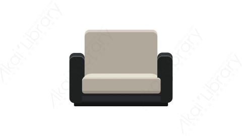 AE模板 27-armchair-3沙发椅子MG扁平卡通家具元素图标