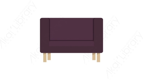 AE模板 32-armchair-8沙发椅子MG扁平卡通家具元素图标