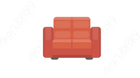 AE模板 34-armchair-10沙发椅子MG扁平卡通家具元素图标