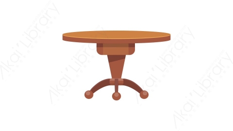 AE模板 36-table-2桌子茶几餐桌MG扁平卡通家具元素图标