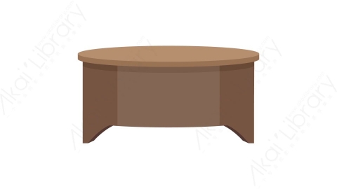 AE模板 38-table-4桌子茶几餐桌MG扁平卡通家具元素图标