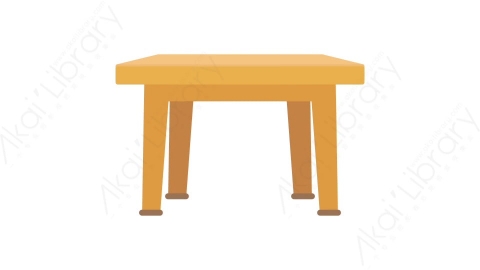 AE模板 43-table-9桌子餐桌茶几MG扁平卡通家具元素图标