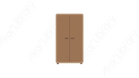 AE模板 57-cupboard-4衣橱衣柜MG扁平卡通家具元素图标