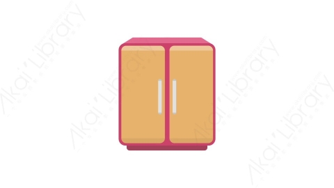 AE模板 59-cupboard-6衣橱衣柜MG扁平卡通家具元素图标