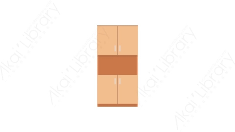 AE模板 60-cupboard-7衣橱衣柜MG扁平卡通家具元素图标